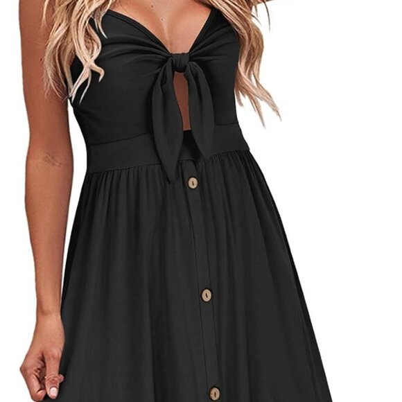 VOTEPRETTY Women's Summer Dresses Spring Sundresses Beach Clothes Outfit - Picture 3 of 3